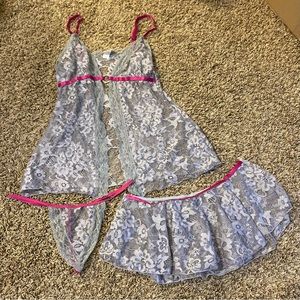 Frederick’s of Hollywood 3 piece lingerie set